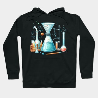 Chemistry Lab Funnel Beakers Hoodie